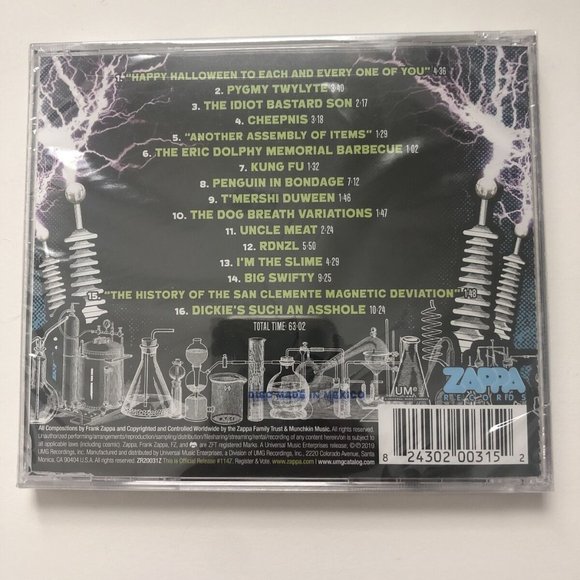 Frank Zappa-Halloween 73 CD Auditorium Theater Chicago-Uncle Meat-Big Swifty-NEW - Picture 2 of 3